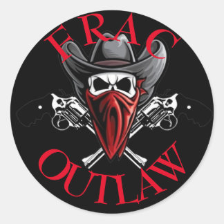 Sticker Rond Frac Outlaw