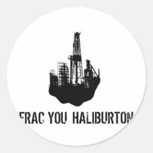 Sticker Rond frac vous Haliburton