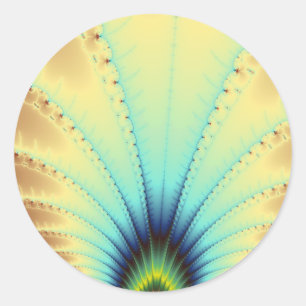 Sticker Rond Fractal Copacabana