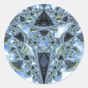 Sticker Rond Fractal du bassin Wada