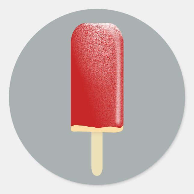 Sticker Rond Fractionnement de fraise (Devant)