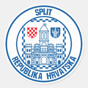 Sticker Rond Fractionner l'Emblème arrondi