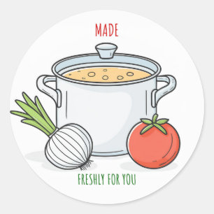 Sticker Rond Fraîchement Fabriqué
