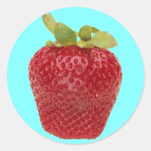 Sticker Rond Fraise