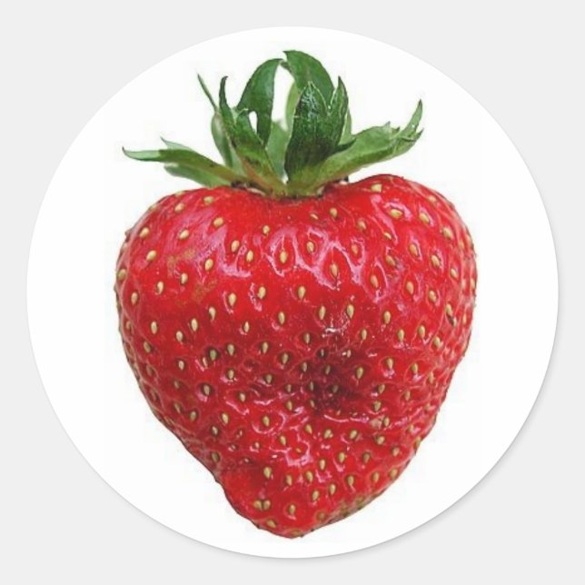 Sticker Rond Fraise (Devant)