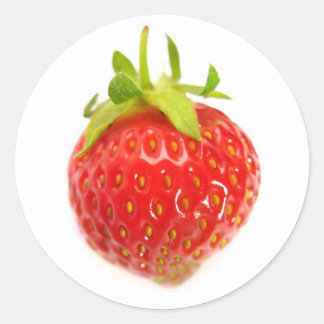 Sticker Rond fraise