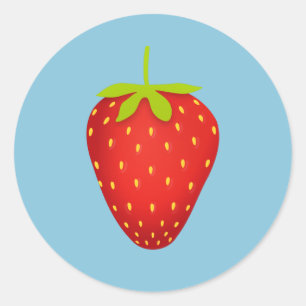 Sticker Rond Fraise