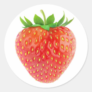 Sticker Rond Fraise