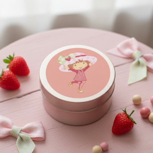 Sticker Rond Fraise