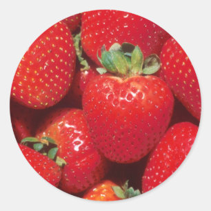 Sticker Rond Fraises