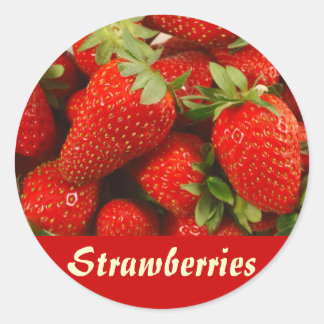 Sticker Rond Fraises
