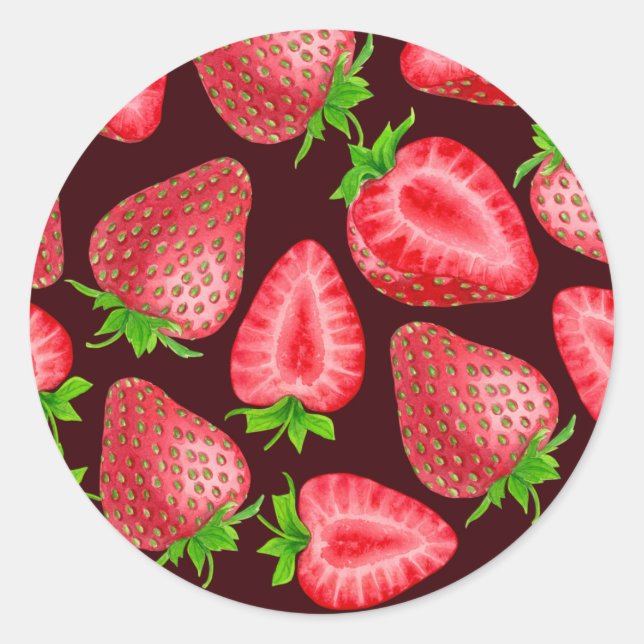 Sticker Rond Fraises (Devant)