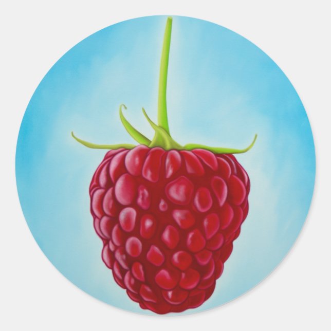 Sticker Rond Framboise (Devant)