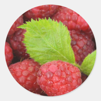 Sticker Rond Framboise