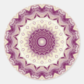 Sticker Rond Framboises et crème Kaleidoscope
