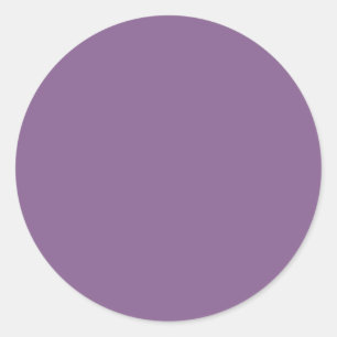 Sticker Rond Français Lilac couleur solide