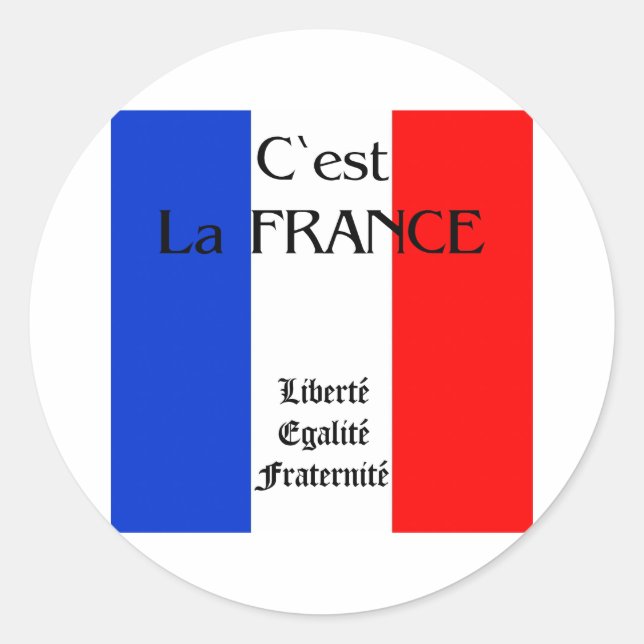 Sticker Rond France (Devant)