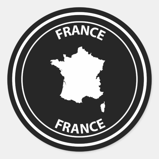 Sticker Rond France (Devant)