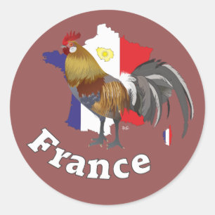 Sticker Rond France Francia