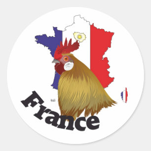 Sticker Rond France Francia