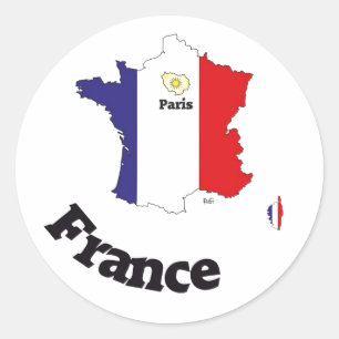 Sticker Rond France Francia