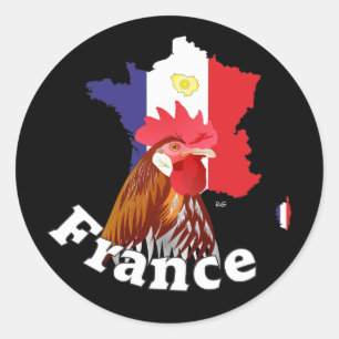Sticker Rond France Francia