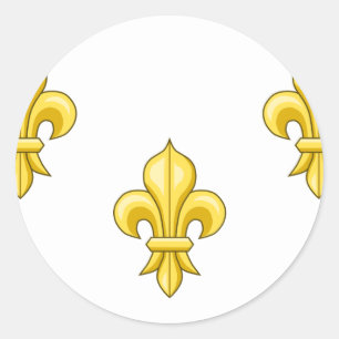 Sticker Rond France Royaliste, France