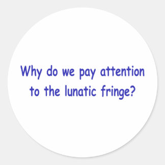 Sticker Rond Frange lunatique