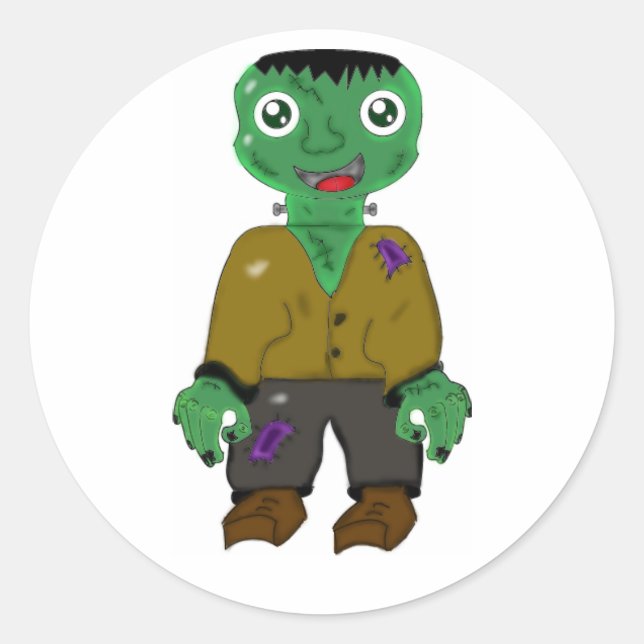 Sticker Rond Frankenstein (Devant)
