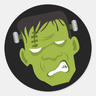 Sticker Rond Frankenstein