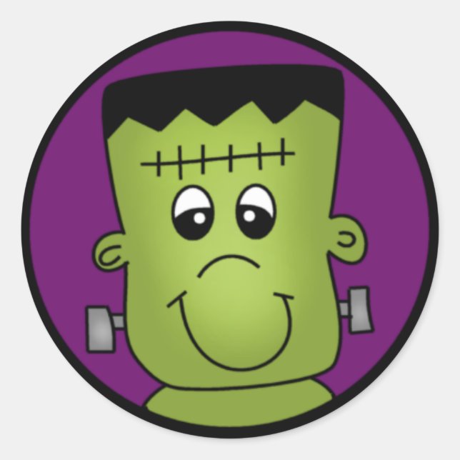 Sticker Rond Frankenstein (Devant)