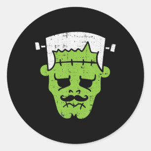 Sticker Rond Frankenstein Lazy Halloween Costume Horreur Movie