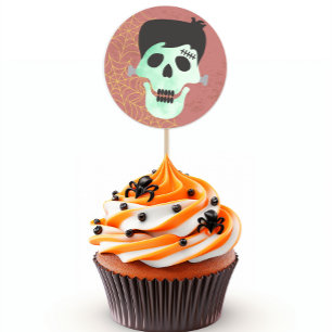 Sticker Rond Frankenstein Monster Mash Halloween fête d'anniver