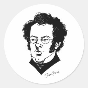 Sticker Rond Franz Schubert