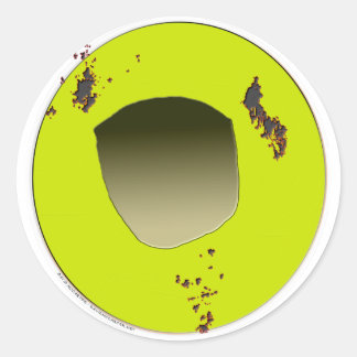 Sticker Rond Frappant