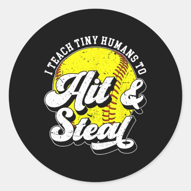 Sticker Rond Frapper et voler Softll Coach Softll Coaching  (Devant)