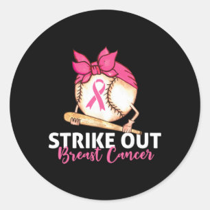 Sticker Rond Frapper le cancer du sein Sensibilisation Vendre F