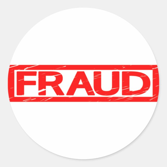 Sticker Rond Fraud Stamp (Devant)