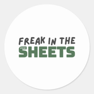 Sticker Rond Freak dans les feuilles de calcul classique collan