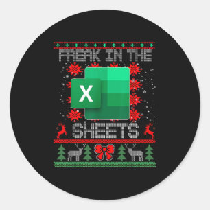 Sticker Rond Freak Dans Les Feuilles Excel Feuille De Calcul Ma