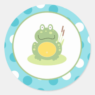 Sticker Rond Freddy les enveloppes de grenouille Phoques / Topp