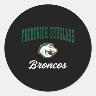 Sticker Rond Frederick Douglass High School Broncos