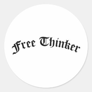 Sticker Rond Free Thinker