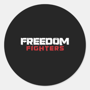 Sticker Rond Freedom Fighter Resistance Movement 4 juillet Inde
