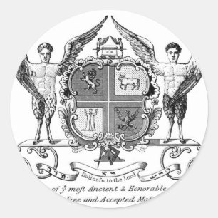 Sticker Rond Freemason