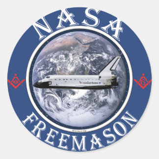 Sticker Rond Freemason de la NASA