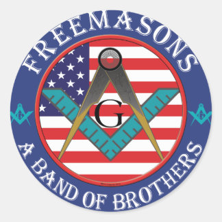 Sticker Rond Freemasons - Band of Brothers