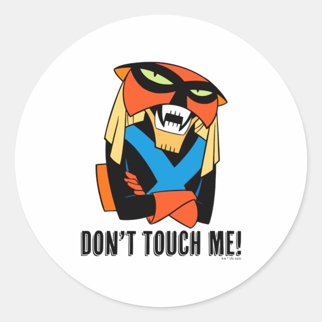 Sticker Rond Frein Ne Me Touchez Pas  (Devant)