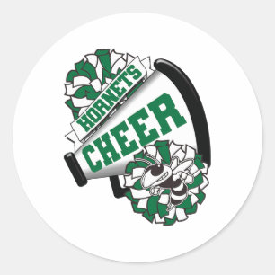 Sticker Rond Frelons Cheer Back To School Esprit de Cheerleadin