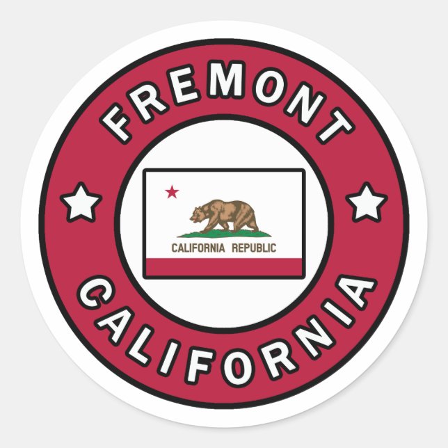 Sticker Rond Fremont Californie (Devant)